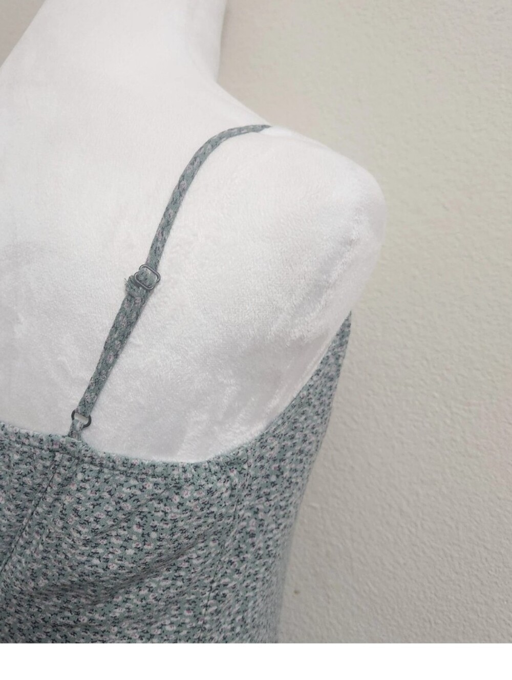 Lucky Brand Ditsy Floral Maxi Slip Dress M Sage Green Floral Boho Cottagecore - Picture 8 of 16
